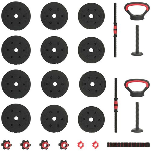  4-u-1 set bućica Crna i crvena 121 x 19 5 x 19 5 cm Slike