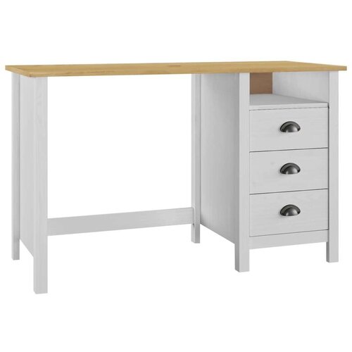  Radni stol Hill s 3 ladice 120 x 50 x 74 cm od masivne borovine Cijene