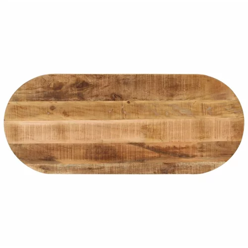 vidaXL Mizna plošča 110x40x2,5 cm ovalna trden robusten mangov les, (21166423)