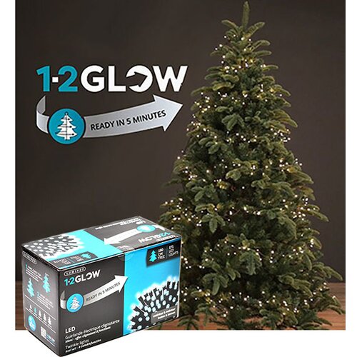  Novogodišnja rasveta led dekor lampica za jelku visine 150cm hladno bela 49548000 Cene