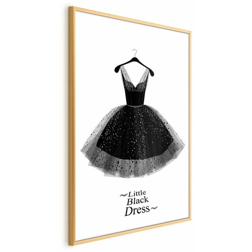  Plakat - Little Black Dress 21x30 Zlatni okvir Cijene