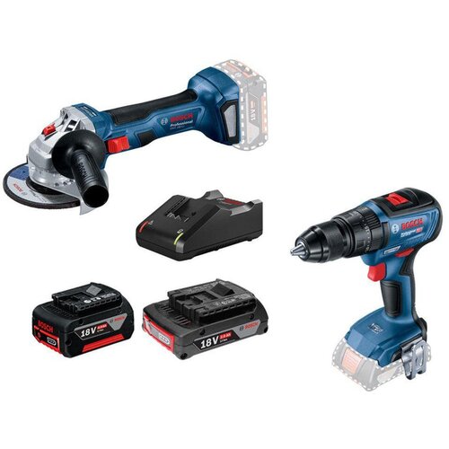 Bosch Akumulatorski set alata GSB 18V-50 + GWS 180-Li 18V + 1x4.0Ah + 1x2.0Ah (0615990M8S) Cene