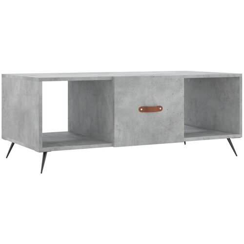 Maison Chic Klubska mizica - kavna mizica - Nizka mizica betonsko siva 102x50x40 cm inženirski les, (21754314) Cene