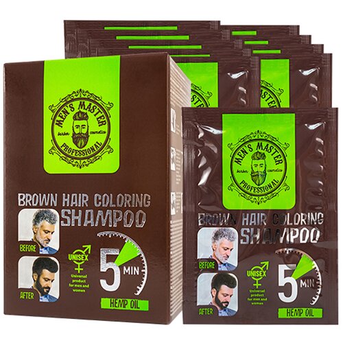 MENS MASTER mm colouring shampoo brown kesica 25ml Cene