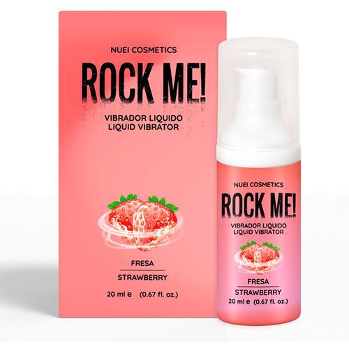 Nuei Cosmetics ROCK ME! Liquid Vibrator Strawberry 20ml Slike