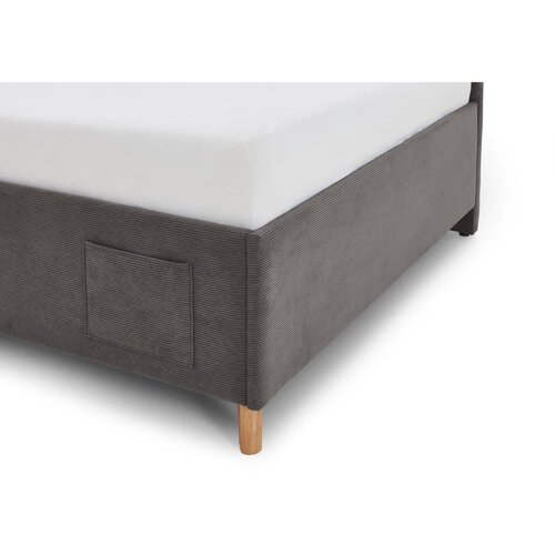 Meise M&amp;ouml;bel Antracitno sivi kutni dječji krevet s prostorom za odlaganje 120x200 cm Cool &amp;ndash; Slike
