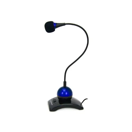 Mikrofon ESPERANZA DESKTOP CHAT, switch, 3,5mm, blue, EH130B