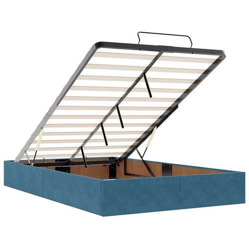 VidaXL Okvir za krevet bez madraca tamnoplavi 120x190 cm bar&amp;scaron;unasti Slike