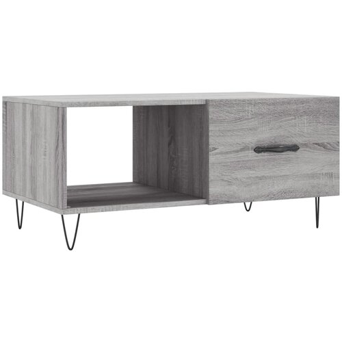 Maison Chic Klubska mizica - kavna mizica - Nizka mizica siva sonoma 90x50x40 cm inženirski les, (21753351) Slike