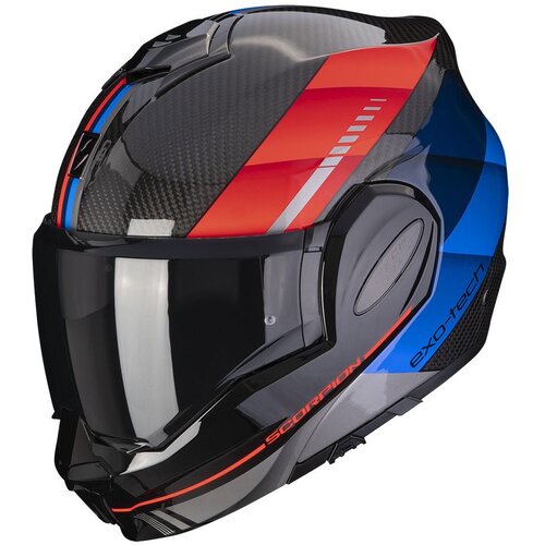 Scorpion kaciga Exo-tech evo carbon genus black blue red Cene