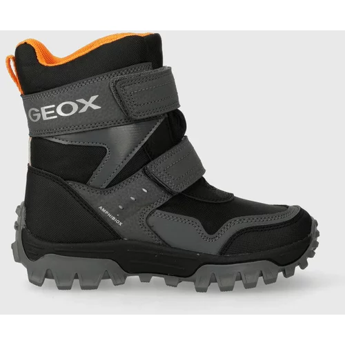 Geox Otroški zimski škornji J36FRC 0FUCE J HIMALAYA B ABX črna barva