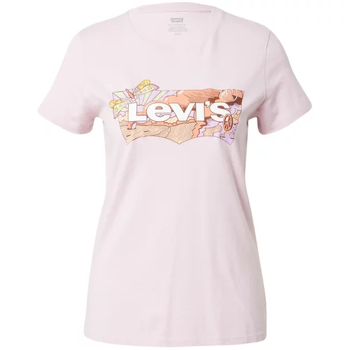 Levi's Majica 'THE PERFECT TEE GREENS' meta / mandarina / rosé / bela