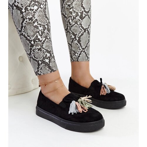 Gemre Black loafers with colorful tassels Adaldrida Cene