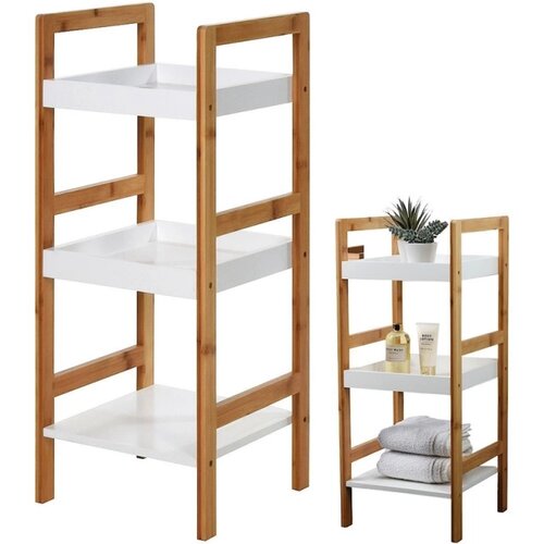 Vilde 569096 -Kupatilska polica na 3 nivoa , Bambus 30x30x72 cm Cene