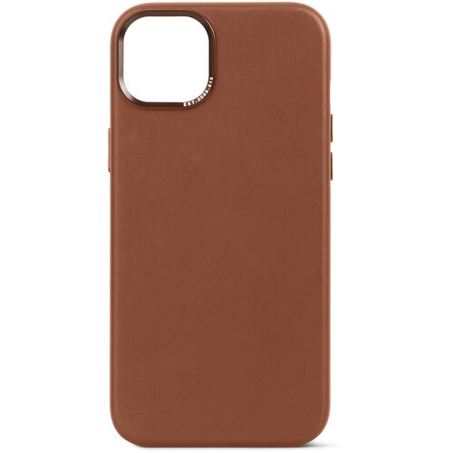 Decoded leather backcover for iphone 15 plus tan Slike
