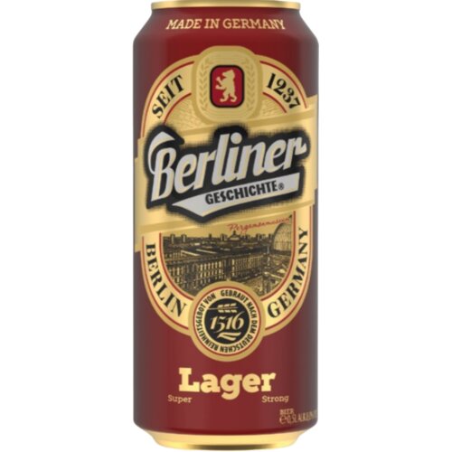 Privatbrauerei Eibau i. Sa. GmbH Berliner Geschichte Lager (Super Strong) Pivo, 0.5l Cene