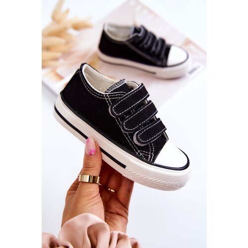 Boto Children's Sneakers With Velcro Black Bernie Cene