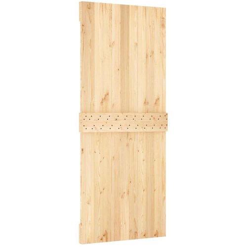  Klizna vrata Prirodna i bijela 85 x 210 cm Čvrsta borovina Cene