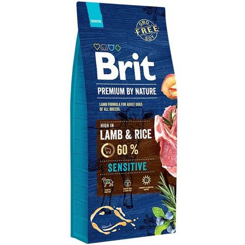 BRIT Premium by Nature dog adult all sensitive lamb 15kg Slike