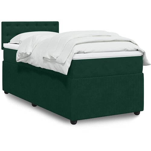  Box spring krevet s madracem tamnozeleni 90x200 cm bar&scaron;unasti Cijene