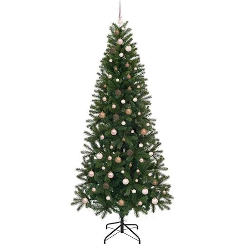 VidaXL Umjetno božićno drvce s stalakom Zelena 240 cm PE i PVC Slike