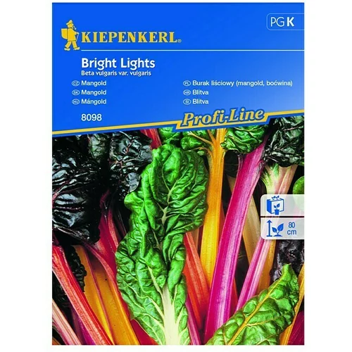 KIEPENKERL Sjeme povrća blitva Bright Lights (Beta vulgaris var. vulgaris, Vrijeme sjetve: Ožujak, Berba: Lipanj)