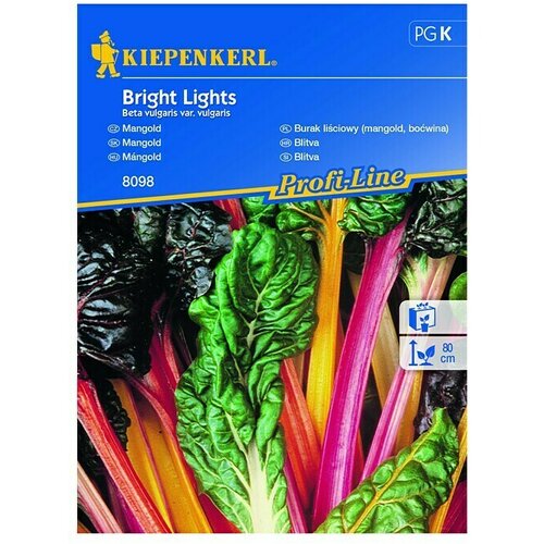 KIEPENKERL Sjeme povrća blitva Bright Lights (Beta vulgaris var. vulgaris, Vrijeme sjetve: Ožujak, Berba: Lipanj) Slike