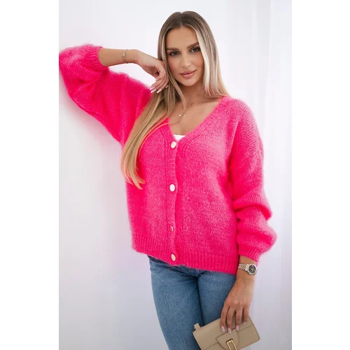 Kesi Włoski Włoski Button-down sweater pink neon