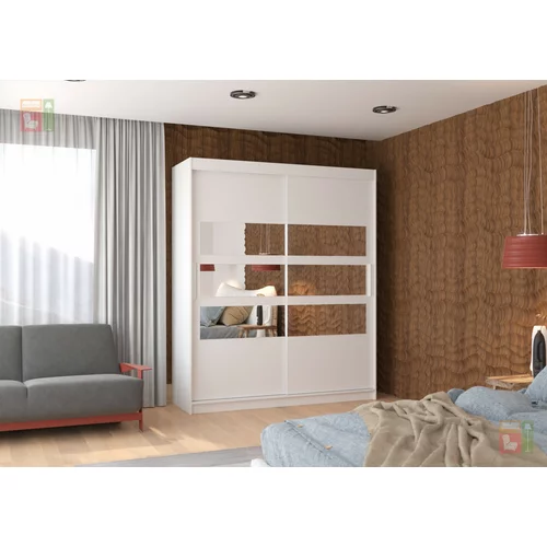 ADRK Furniture Garderobna omara z drsnimi vrati Toledo 180x215x58 cm