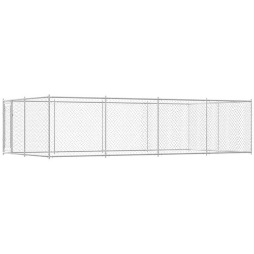  Vanjski kavez za pse s krovom 7,6 x 3,8 x 2,3 m Slike