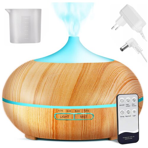  LED RGB vlažilec zraka difuzor 300ml izparjevalnik + daljinec svetlo rjav Cene