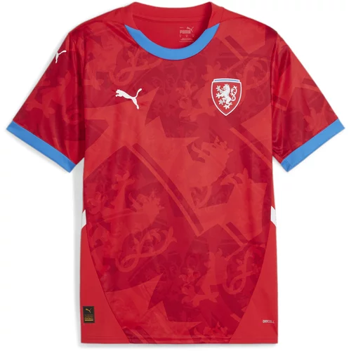 Puma Dres 'Tschechische Republik 2024' kraljevsko plava / crvena / bijela