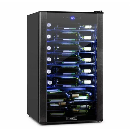 Klarstein Vinomatica, hladilnik za vino, 95 l, upravljanje na dotik, 85 W, 4 –18 °C, črna