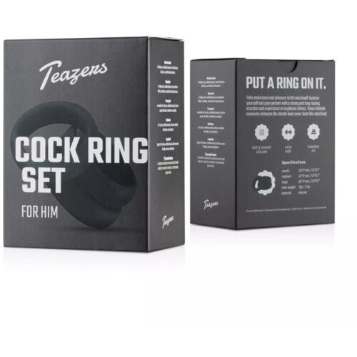 EasyToys - Men Only Silicone Cockring Set - 3 Pieces Cijene