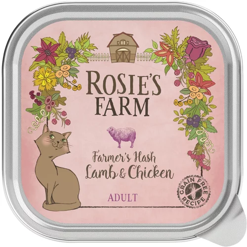 Rosie's Farm Ekonomično pakiranje Adult 32 x 100 g - janjetina i piletina