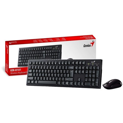  Tast+Mis USB Wireless Genius KM-8101 US,BLACK, 2,4GHz Cene