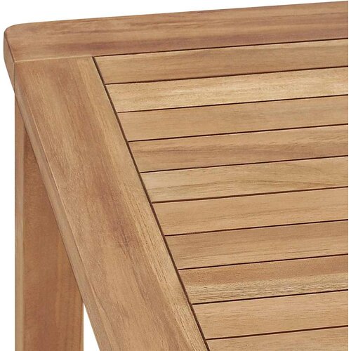  Vrtni blagovaonski set od 7 dijelova 140 x 80 cm masivno tikovino drvo Slike