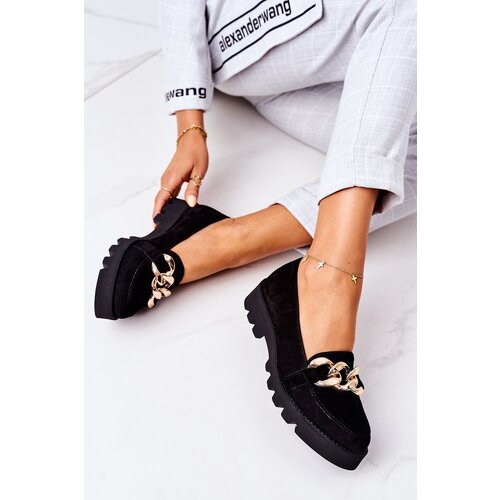 Kesi Suede Moccasins Lewski Shoes 3040 Black Slike