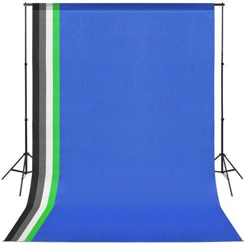 VidaXL Komplet za fotografski studio s 5 barvnimi ozadji in okvirjem Slike