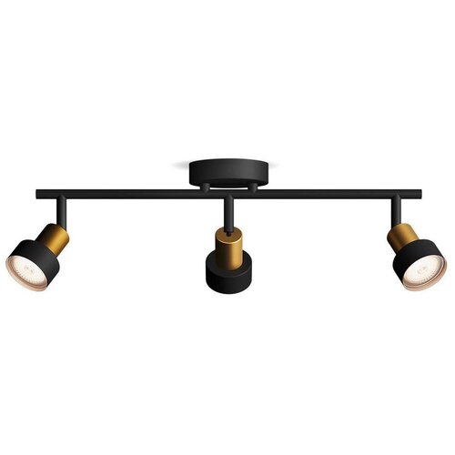 Philips - Spot svetiljka CONDUIT 3xGU10/5W/230V crna/mesing Cene