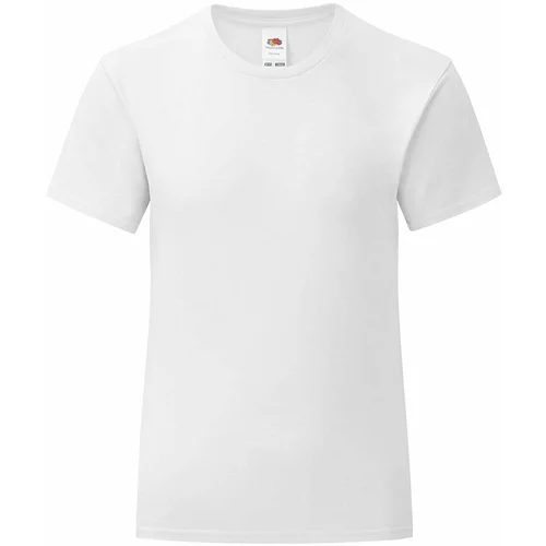 Fruit Of The Loom Iconic Girls' White T-Shirt