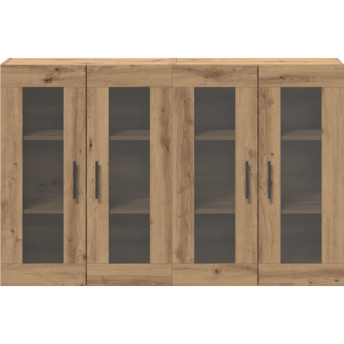  Zidni ormari 2 komada od umjetnog hrasta 69.5 x 34 x 90 cm. Slike