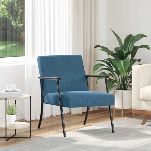 vidaXL fotelj Modra 59 x 75 x 78 cm Žamet Cene