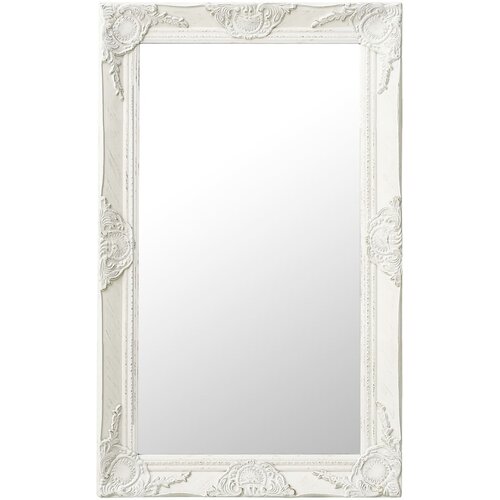 vidaXL Zidno ogledalo u baroknom stilu 50 x 80 cm bijelo Cene