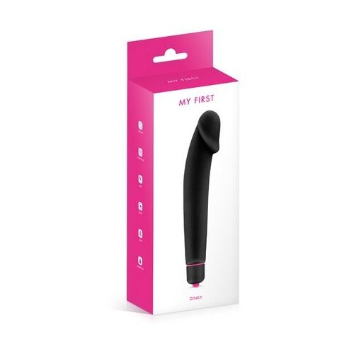  silikonski realističan vibrator | my first dinky black Cene