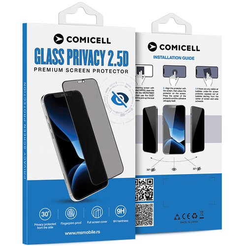  Za&amp;scaron;titno staklo za Honor Magic 8 lite GLASS PRIVACY 2.5D full glue crna Slike