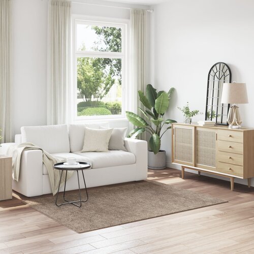 VidaXL Preproga Rjava Volna 140 x 200 cm Preproga za povr&amp;scaron;ine Slike