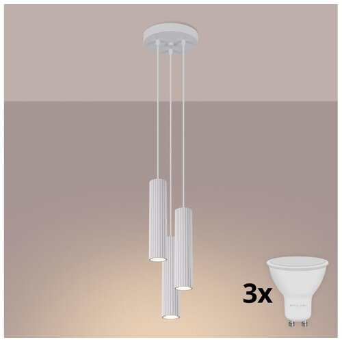  Brilagi - LED luster na sajli CRESTO 3xGU10/10W/230V bela Cene