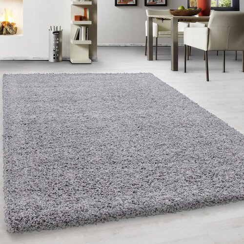 Novel preproga z visokim florom life 1500 100/200 cm tkano svetlo siva Slike