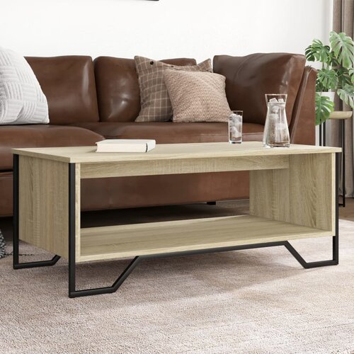  Stolić za kavu boja hrasta 100 x 51 x 40 cm konstruirano drvo Cijene